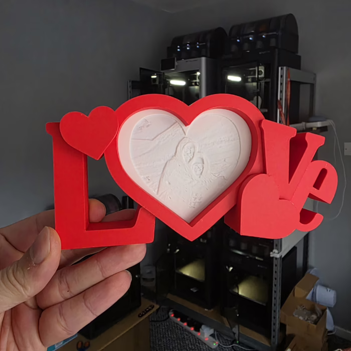 Personalised LOVE Photo Lithophane – Candle & Window Display Keepsake - Image 5